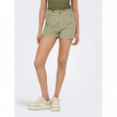 Pantalón Corto Vaquero Cuba Life Paperbag de ONLY