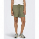 Pantalón Corto Tiro Alto Onlkenya Life de ONLY