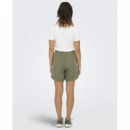 Pantalón Corto Tiro Alto Onlkenya Life de ONLY