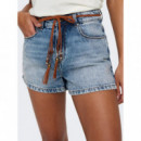 Vaqueros cortos de tiro alto onlKelly de Only