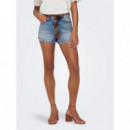 Vaqueros cortos de tiro alto onlKelly de Only