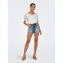 Vaqueros cortos de tiro alto onlKelly de Only