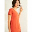 Camisetas Mujer Camiseta XANTIK Easy Manga Corta Teja