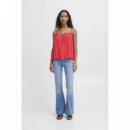 Camisas y Tops Top ICHI Marrakech Tirantes Geranium