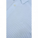 Camisa Manga Corta Camisa SALSA JEANS Rayas Light Green