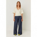 camisetas mujer Camiseta SKFK Tala GOTS Crema