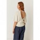 camisetas mujer Camiseta SKFK Tala GOTS Crema