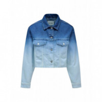 Chaquetas Mujer Chaqueta SALSA JEANS Vaquera Cropped Degradado