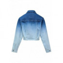Chaquetas Mujer Chaqueta SALSA JEANS Vaquera Cropped Degradado