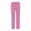 SALSA JEANS Vaqueros Mujer Vaqueros Salsa True Cropped Slim Medium Pink
