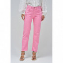 SALSA JEANS Vaqueros Mujer Vaqueros Salsa True Cropped Slim Medium Pink