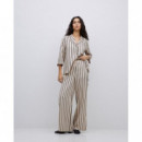 Pantalones Mujer Pantalones YERSE Brisa Wide Leg Crudo