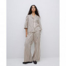 Pantalones Mujer Pantalones YERSE Brisa Wide Leg Crudo