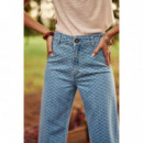 Vaqueros Mujer Pantalones LA PETITE ÉTOILE Paphos Stone