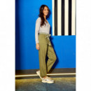 Vaqueros Mujer Pantalones LA PETITE ÉTOILE Marisol Kaki