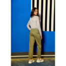 Vaqueros Mujer Pantalones LA PETITE ÉTOILE Marisol Kaki