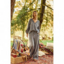 Pantalones Mujer Pantalones LA PETITE ÉTOILE Paha Rayas