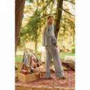 Pantalones Mujer Pantalones LA PETITE ÉTOILE Paha Rayas