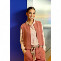 Chaquetas Mujer Chaleco LA PETITE ÉTOILE Crea Rosa