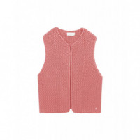 Chaquetas Mujer Chaleco LA PETITE ÉTOILE Crea Rosa