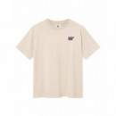 Camisetas Hombre Camiseta Double a By WOOD WOOD Asa Neo Silver Grey