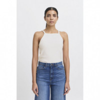 Camisas y Tops Top ICHI Oreta Cloud Dancer