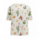 SUGARHILL BRIGHTON Camisetas Mujer Camiseta Sugarhill Kinsley Cream, Desert Cowgirl