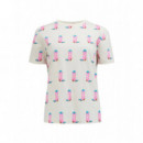 SUGARHILL BRIGHTON Camisetas Mujer Camiseta Sugarhill Maggie Off-white, Cowgirl Boots