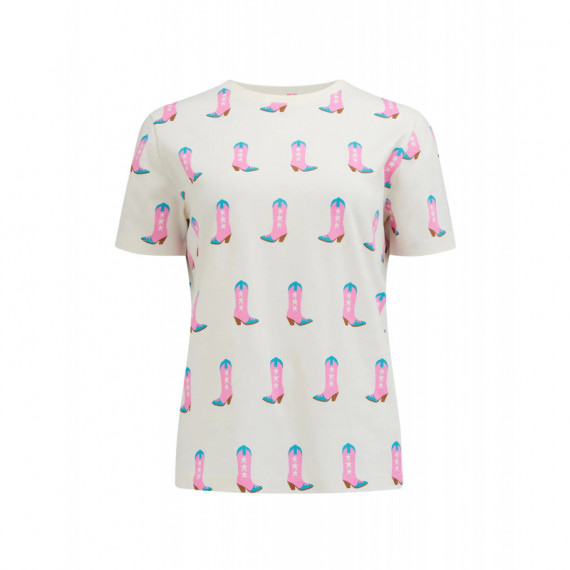 SUGARHILL BRIGHTON Camisetas Mujer Camiseta Sugarhill Maggie Off-white, Cowgirl Boots