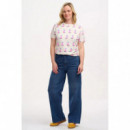 SUGARHILL BRIGHTON Camisetas Mujer Camiseta Sugarhill Maggie Off-white, Cowgirl Boots