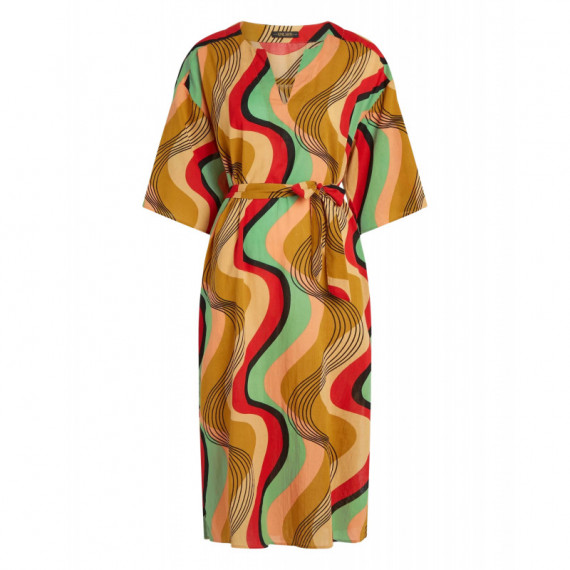 Vestidos Vestido KING LOUIE Kiki Kaftan Harvest Yellow Falaise