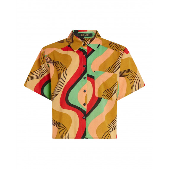 Blusas y Camisas Blusa KING LOUIE Evelina Harvest Yellow Falaise