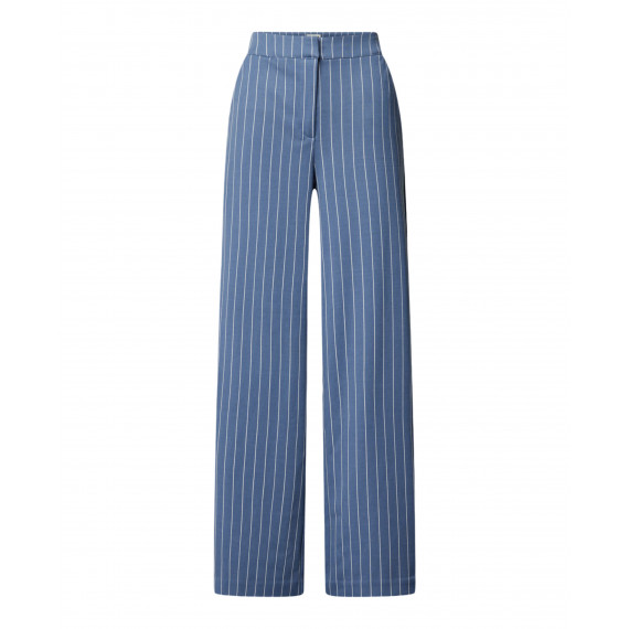 Pantalones ICHI Kate Wide Blue Pinstripe