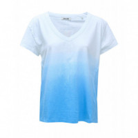 Camisetas Mujer Camiseta SALSA JEANS Degradado Azul