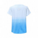 Camisetas Mujer Camiseta SALSA JEANS Degradado Azul