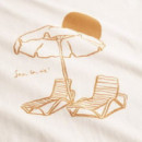 Camisetas Mujer Camiseta DEDICATED Vadstena Sea la Vie Off-white