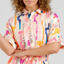 Blusas y Camisas Camisa DEDICATED Alsvik Summer Abstract