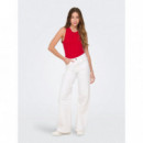 JACQUELINE DE YONG Vaqueros Mujer Vaqueros Jdy Felina Cintura Alta Wide Leg White Denim