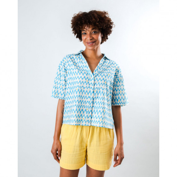 Camisas y Tops Blusa BRAVA FABRICS Cropped Sunset Azul