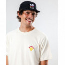 Camisetas Hombre Camiseta BRAVA FABRICS Helios Ecru