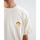 Camisetas Hombre Camiseta BRAVA FABRICS Helios Ecru