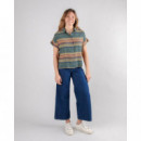 Camisas y Tops Blusa BRAVA FABRICS Manga Murciélago Calella Azul