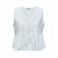 Blusas y Camisas Blusa SALSA JEANS Plisada White