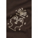 Camisetas Hombre Camiseta BIRDEN Visages Brown