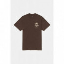 Camisetas Hombre Camiseta BIRDEN Visages Brown