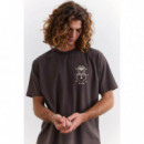 Camisetas Hombre Camiseta BIRDEN Visages Brown