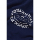Camisetas Hombre Camiseta BIRDEN Grand Hotel Navy