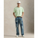 Camisetas Hombre Camiseta POLO RALPH LAUREN Slim Tinte Mineral Hoja