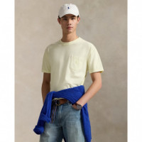 Camisetas Hombre Camiseta POLO RALPH LAUREN Slim Tinte Mineral Lima