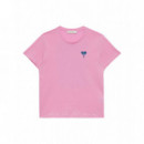 Camisetas Mujer Camiseta LA PETITE ÉTOILE Tock Rosa